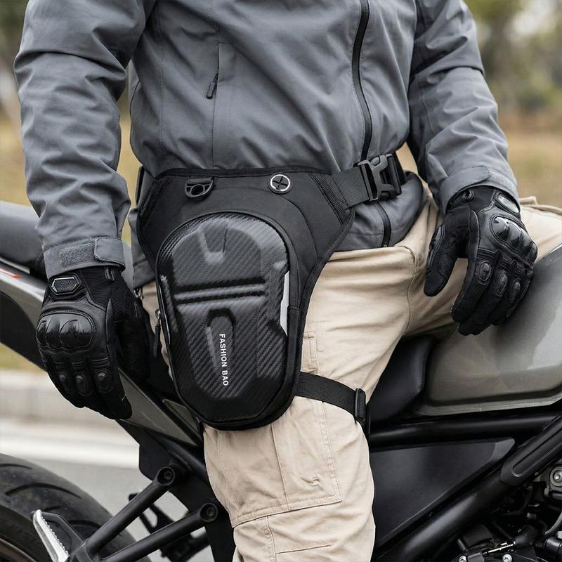 Pánska tvrdá taška na stehno a pás na motocykel
