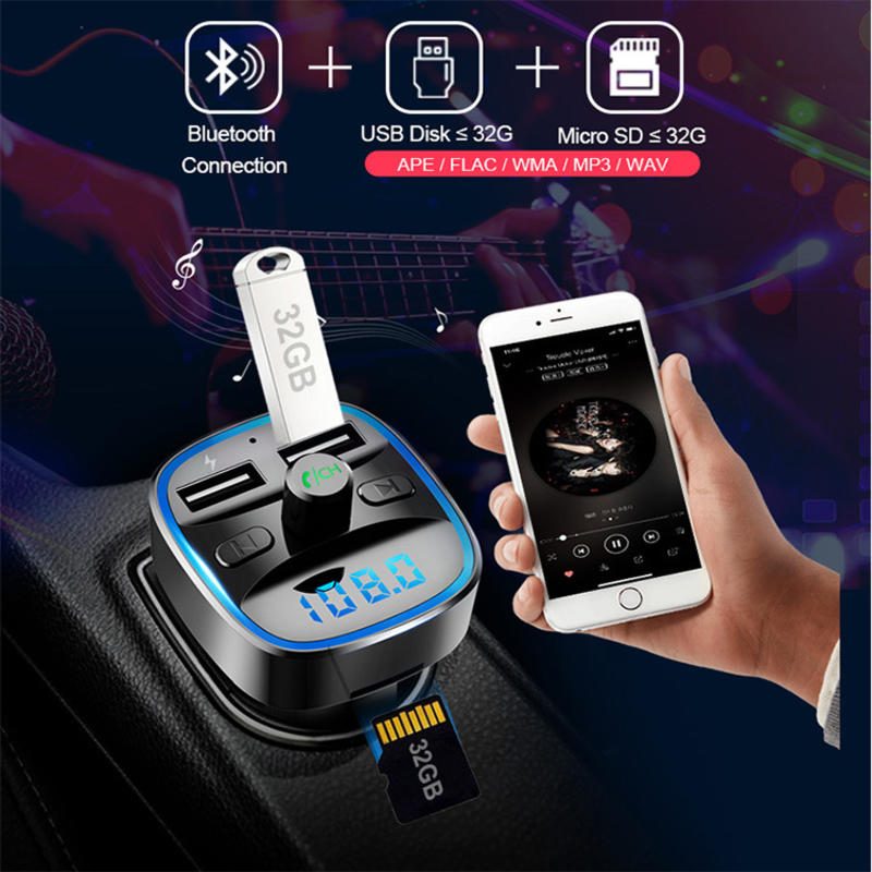 Bluetooth MP3 prehrávač do auta s duálnou USB nabíjačkou